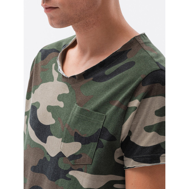 Ombre Heren t-shirt khaki-camo s1616 - sale-it-232 large