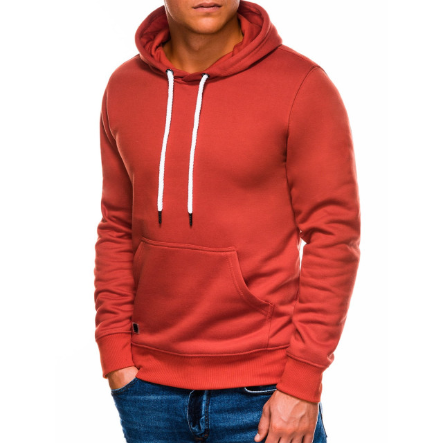 Ombre heren hoodie rood brick basic 9253-B979 large