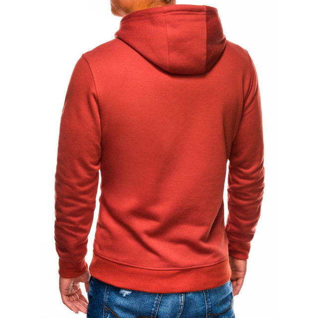 Ombre heren hoodie rood brick basic 9253-B979 large