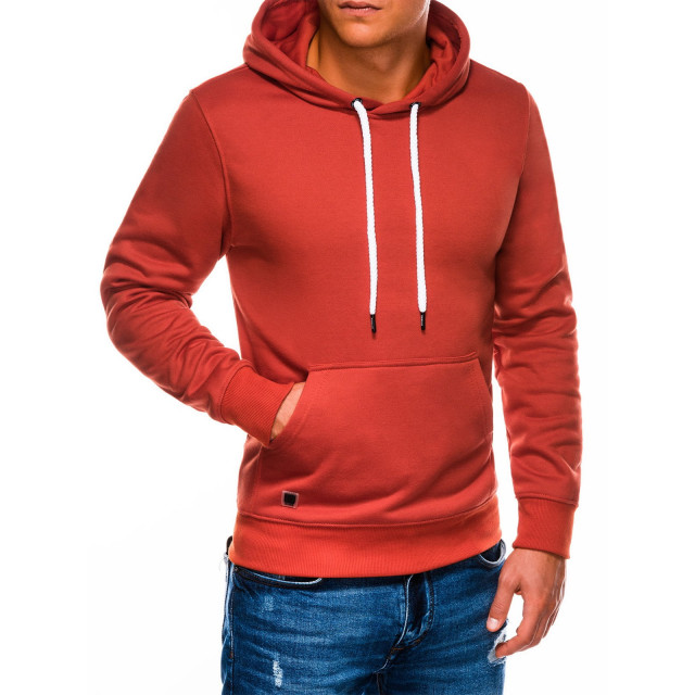 Ombre heren hoodie rood brick basic 9253-B979 large