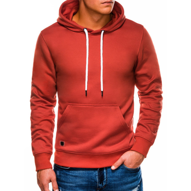 Ombre heren hoodie rood brick basic 9253-B979 large