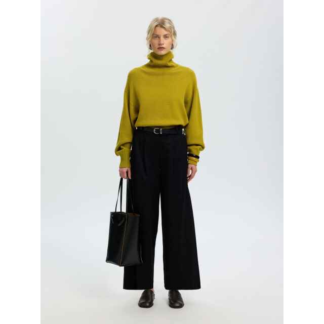 Selected Femme slwellie ls knit roll neck 16101825 avocado oil 06711.369.0018 large