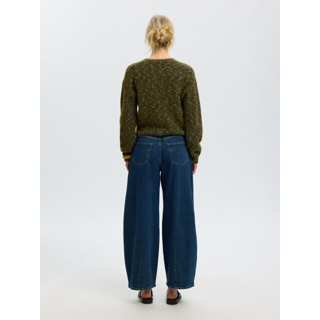 Selected Femme slwkat ls knit short cardigan 16101999 travertine 06741.840.0089 large