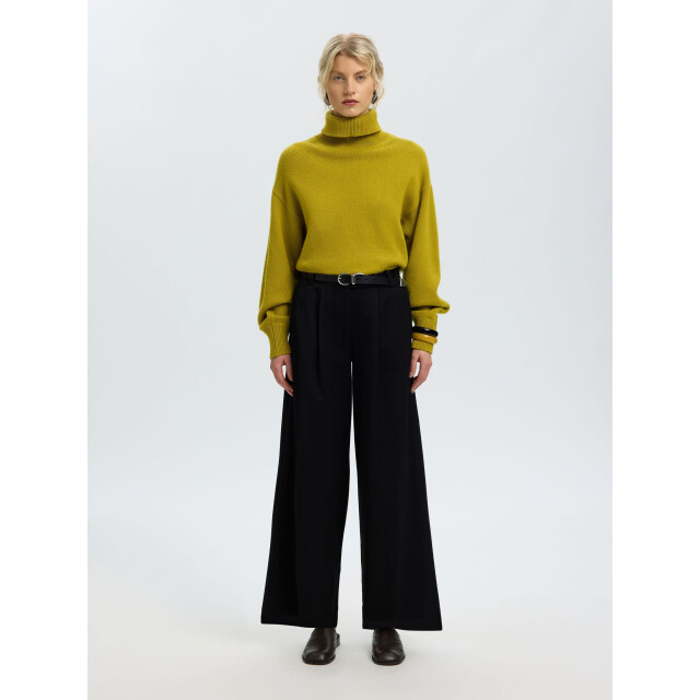 Selected Femme slwellie ls knit roll neck 16101825 avocado oil 06711.369.0018 large