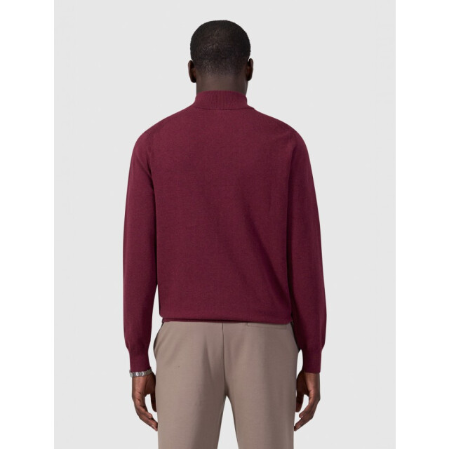 Pure Path 26030807 107 heren trui wine red half zip p 107/26030807 large