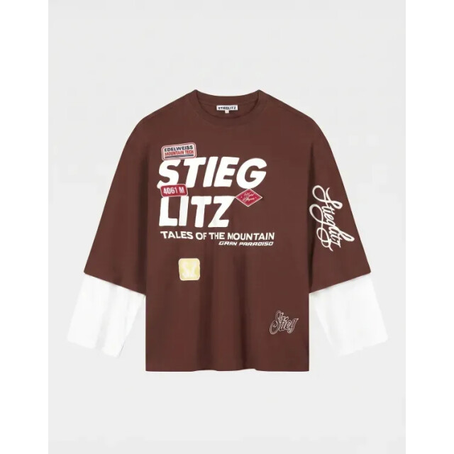 Stieglitz daria skate double longsleeve w2602037-004 004 brown 06012.840.0042 large