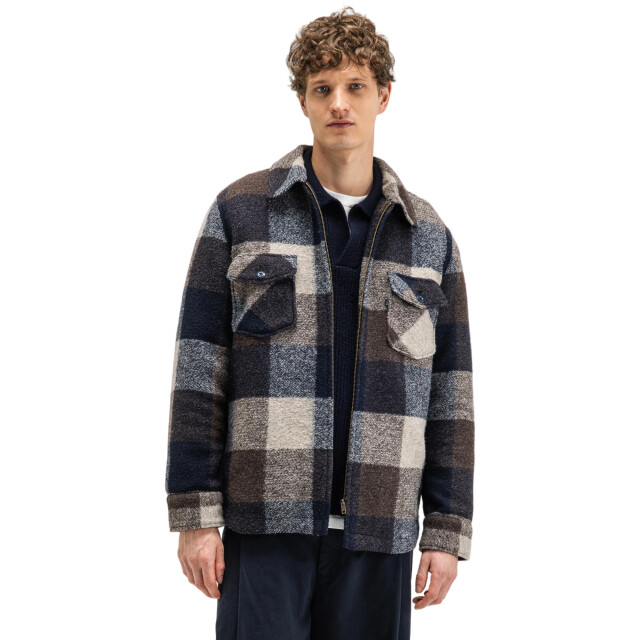 Butcher of Blue Vance wool check overshirt M2624070-420 large