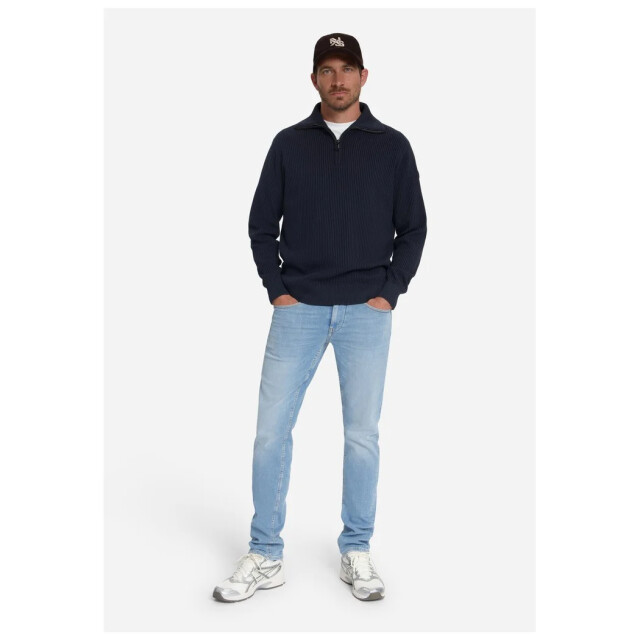 No Excess Pullover half zip wing collar tuck dark night 33230932SN-178 large