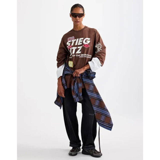 Stieglitz daria skate double longsleeve w2602037-004 004 brown 06012.840.0042 large
