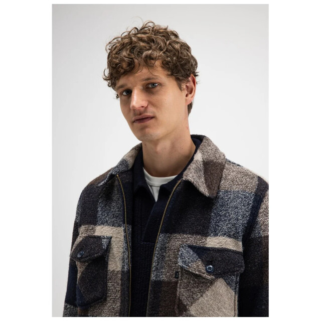 Butcher of Blue Vance wool check overshirt M2624070-420 large