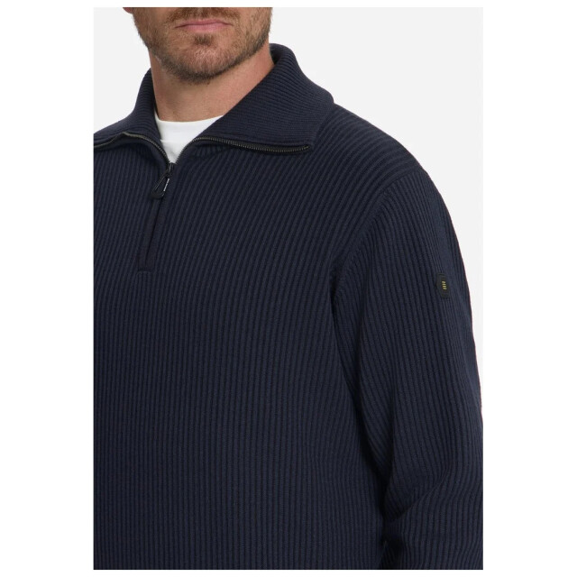No Excess Pullover half zip wing collar tuck dark night 33230932SN-178 large