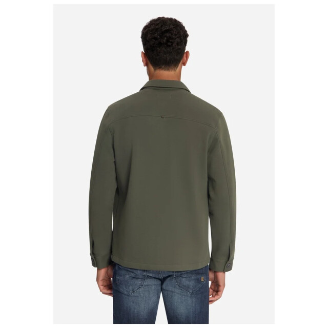 No Excess Overshirt full button pique sweat army 33510925-053 large