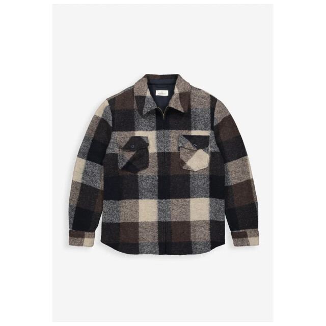 Butcher of Blue Vance wool check overshirt M2624070-420 large