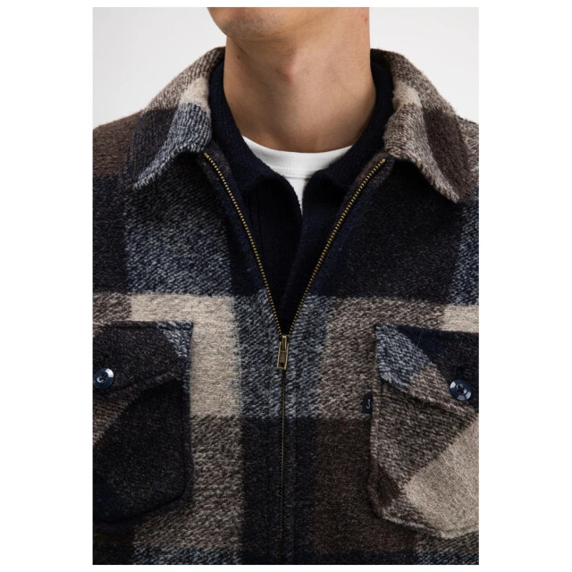 Butcher of Blue Vance wool check overshirt M2624070-420 large