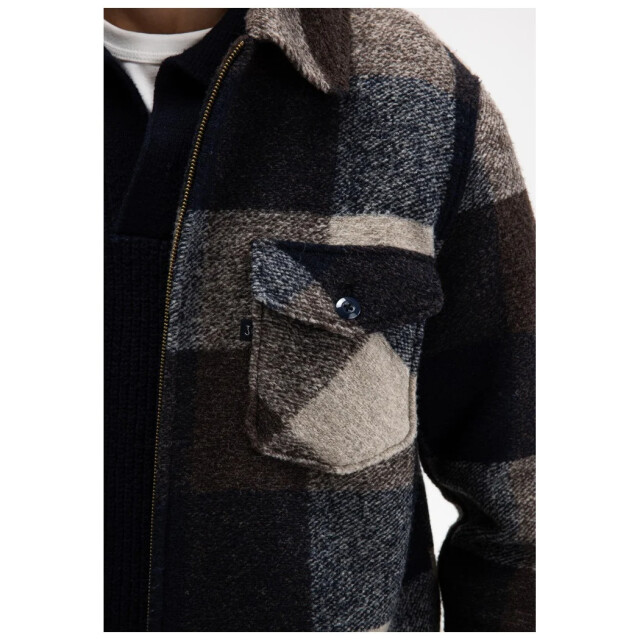Butcher of Blue Vance wool check overshirt M2624070-420 large