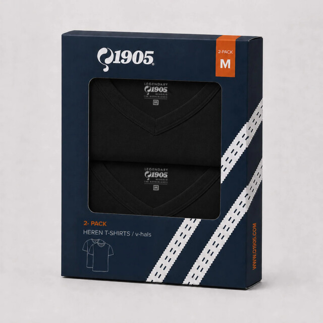 Q1905 T-shirt 2-pack steyl / QM2663772-199-1 large