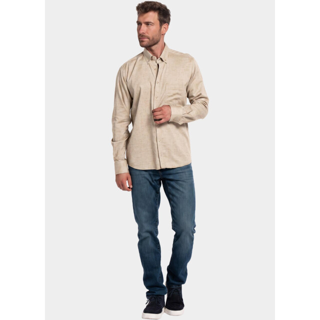 Giordano Overhemd heren dino wooltouch melange flanel 627005/81 213046 large