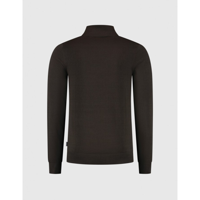 Saint Steve Cas 19480 burned coffee half zip trui Burned Coffee/Cas 19480 large