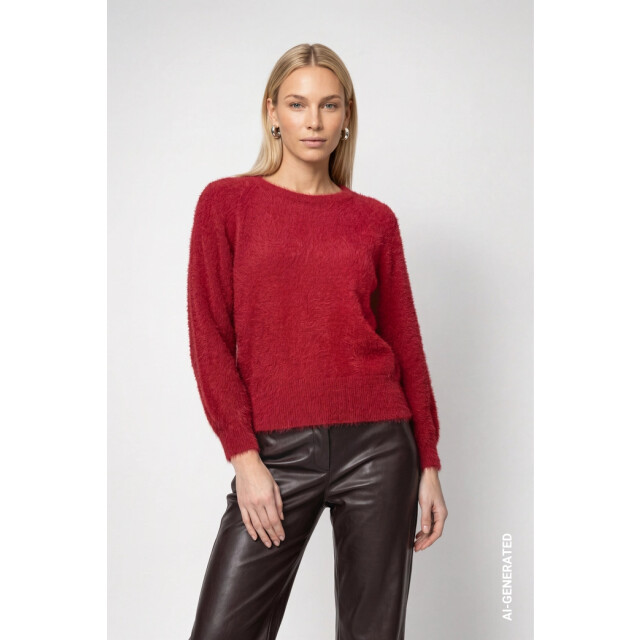 Monari  fluffy jumper 810072 319 red dahlia 06712.640.0069 large