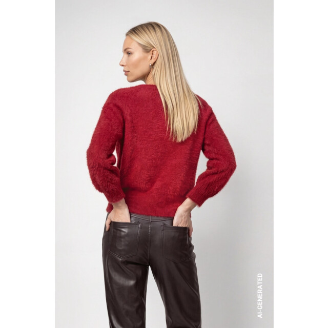 Monari  fluffy jumper 810072 319 red dahlia 06712.640.0069 large