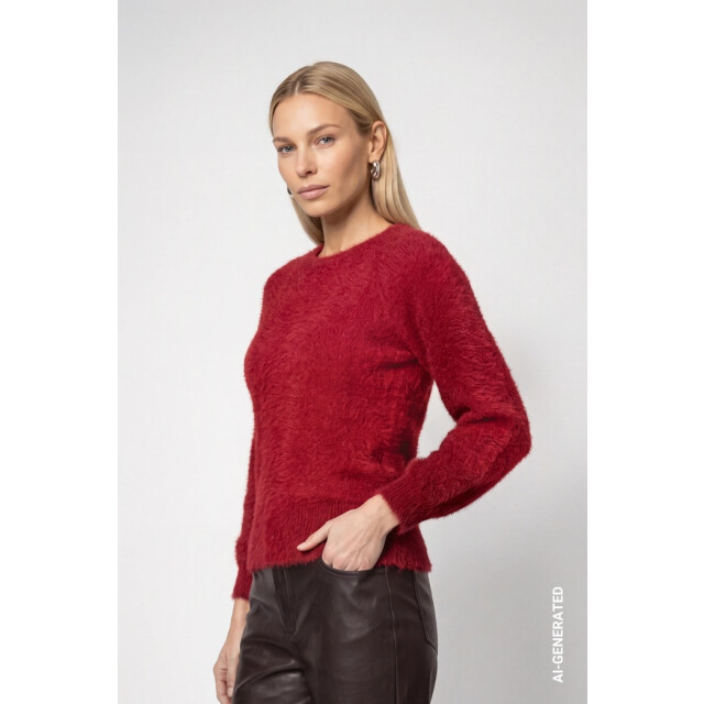 Monari  fluffy jumper 810072 319 red dahlia 06712.640.0069 large