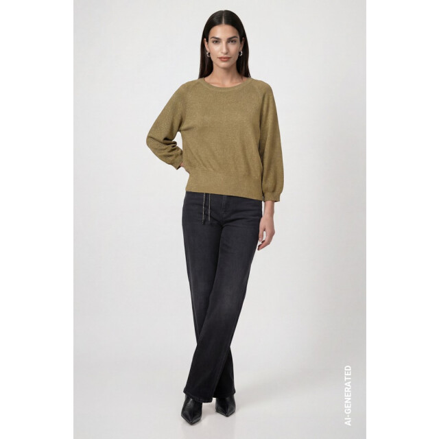 Monari  lurex trui 809949 625 forest 06712.369.0139 large