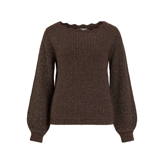 Vila vicutie boatneck l/s knit top/pb 14116068 coffee bean 06712.882.0026 large