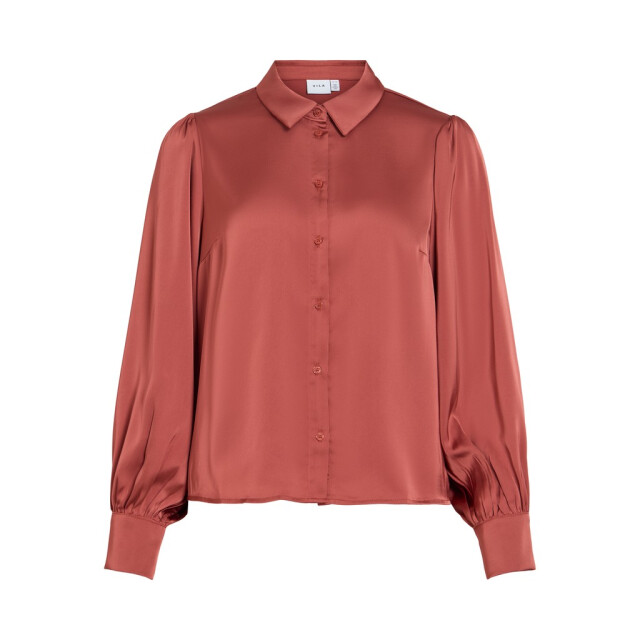 Vila vienna ravenna l/s balloon shirt - 14107462 marsala 06615.369.0119 large