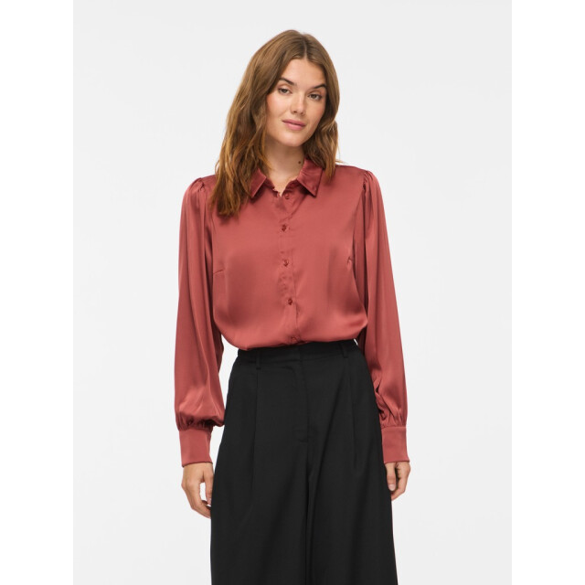 Vila vienna ravenna l/s balloon shirt - 14107462 marsala 06615.369.0119 large