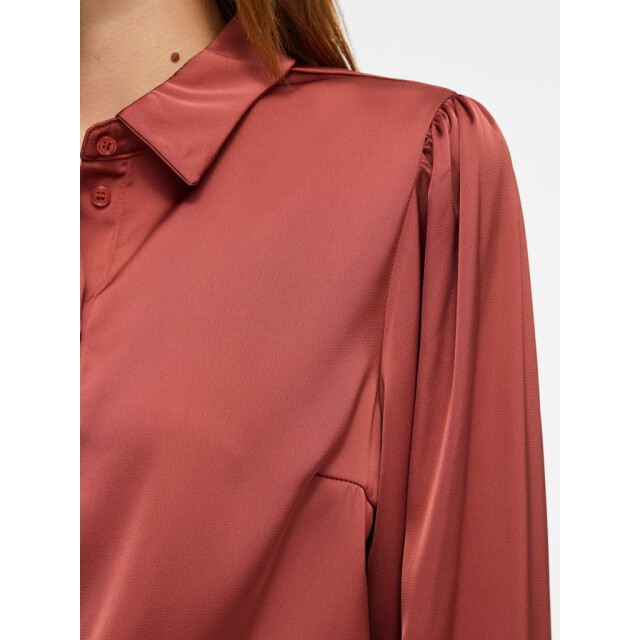 Vila vienna ravenna l/s balloon shirt - 14107462 marsala 06615.369.0119 large