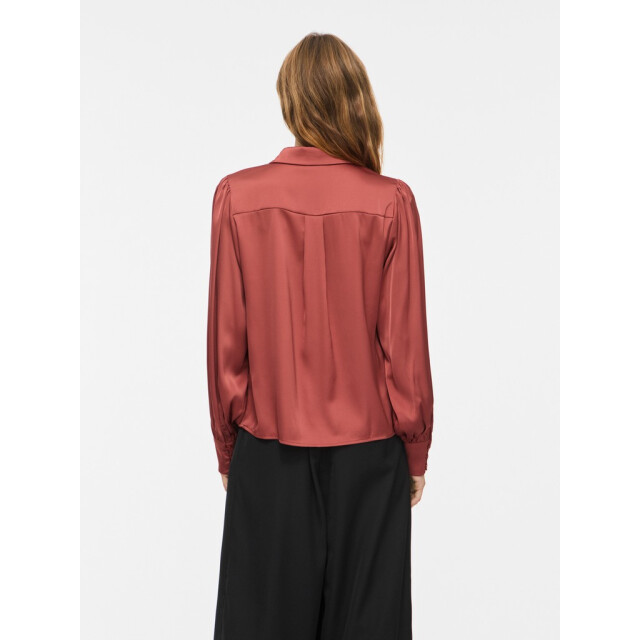 Vila vienna ravenna l/s balloon shirt - 14107462 marsala 06615.369.0119 large