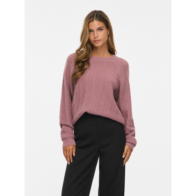 Vila vituli o-neck l/s knit top/pb 14116176 nostalgia 06712.615.0301 large