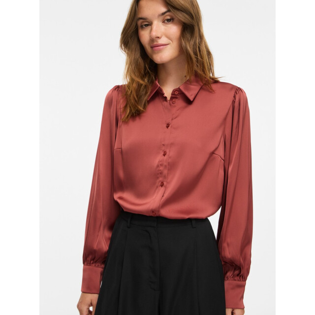 Vila vienna ravenna l/s balloon shirt - 14107462 marsala 06615.369.0119 large