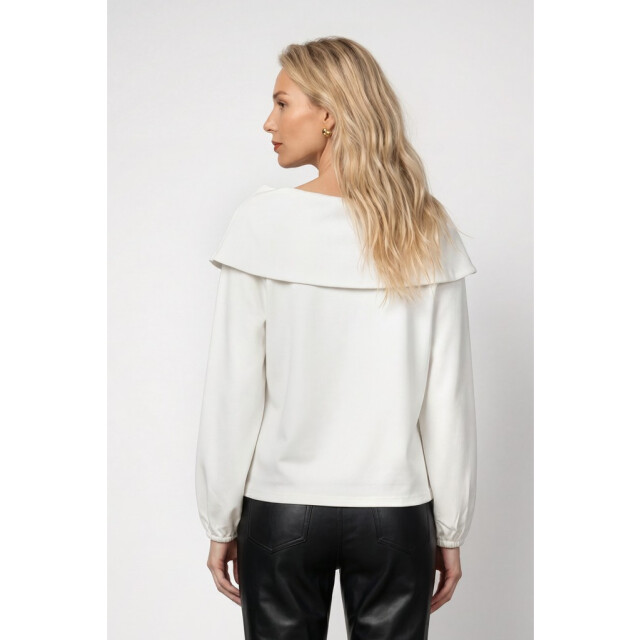 Monari  jumper with carmen neckline 809858 102 off-white 06712.112.0128 large