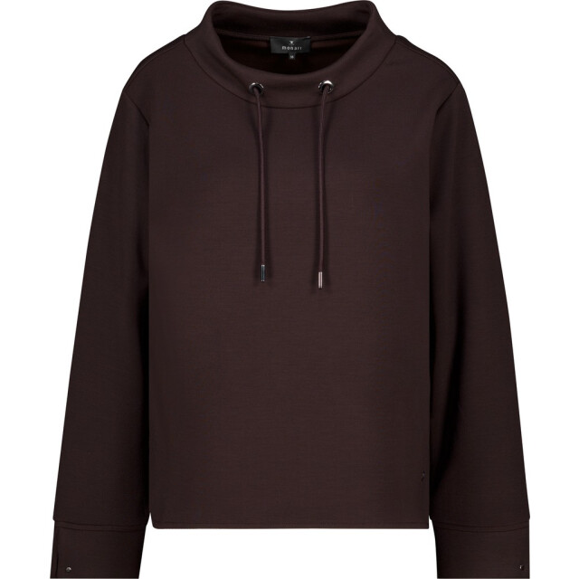 Monari  sweatshirt with stand-up 809856 567 black coffee 06721.882.0013 large