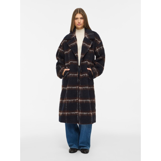 Vila vimelon l/s check coat 14116009 check blazer 06111.261.0065 large