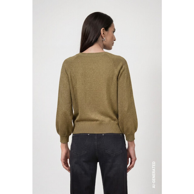 Monari  lurex trui 809949 625 forest 06712.369.0139 large