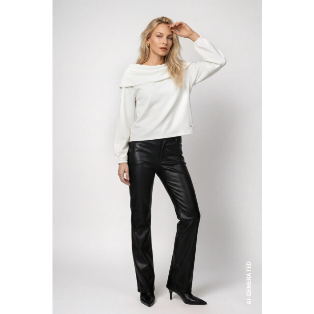 Monari  jumper with carmen neckline 809858 102 off-white 06712.112.0128 large