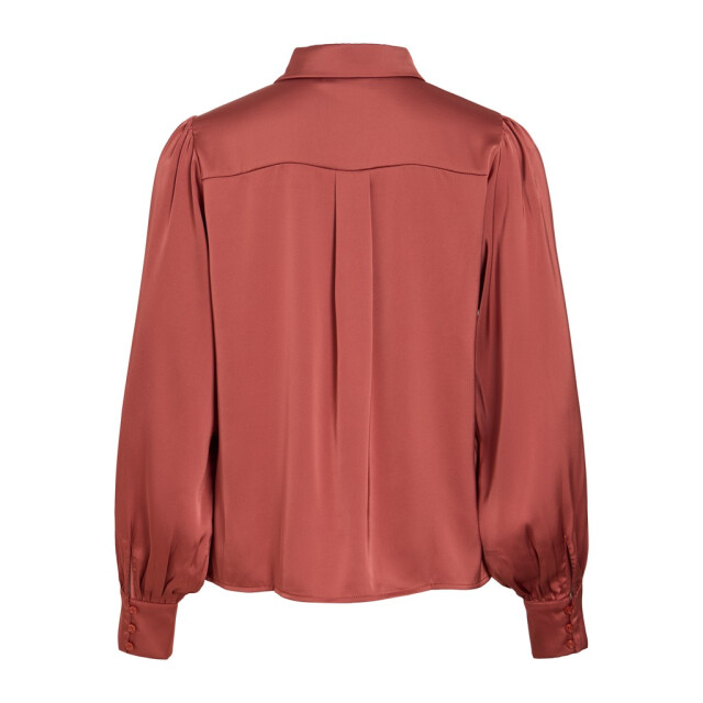 Vila vienna ravenna l/s balloon shirt - 14107462 marsala 06615.369.0119 large