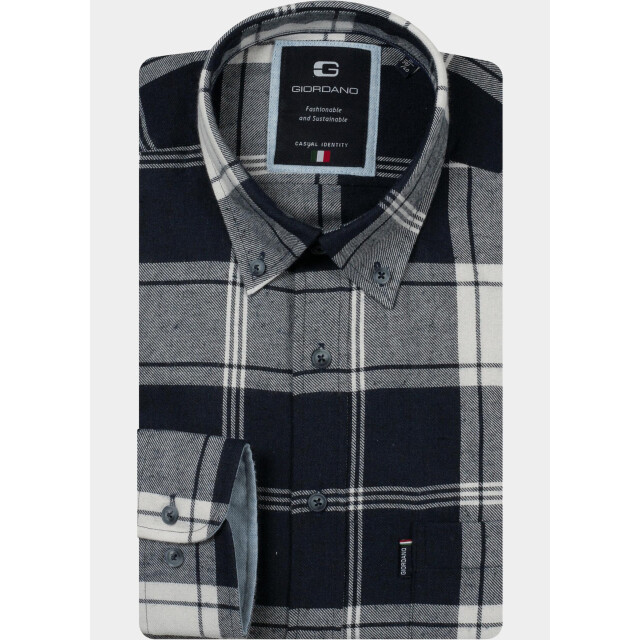 Giordano Overhemd heren dino twill big check 627306/60 213154 large