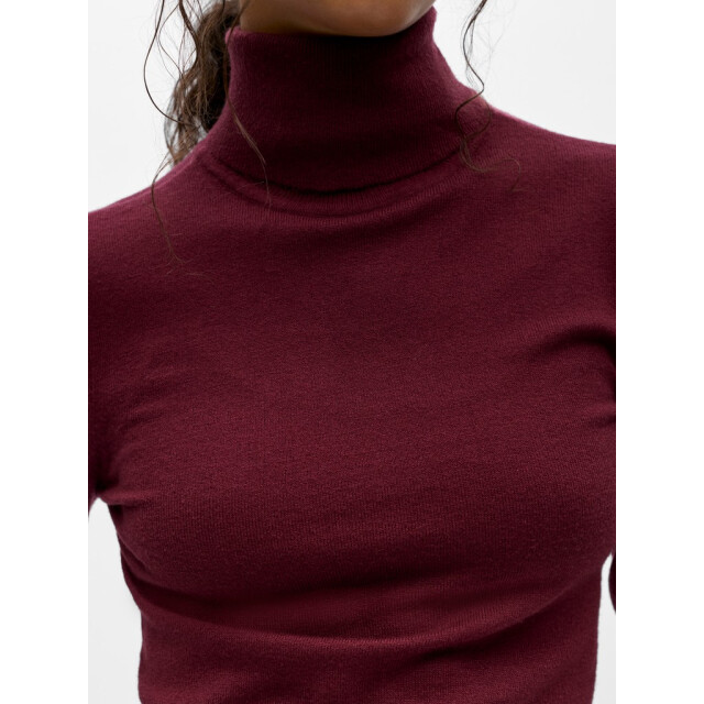 Object objthess l/s rollneck knit pullover 23033228 windsor wine 06711.680.0012 large