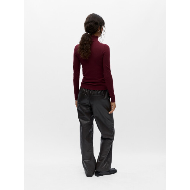 Object objthess l/s rollneck knit pullover 23033228 windsor wine 06711.680.0012 large