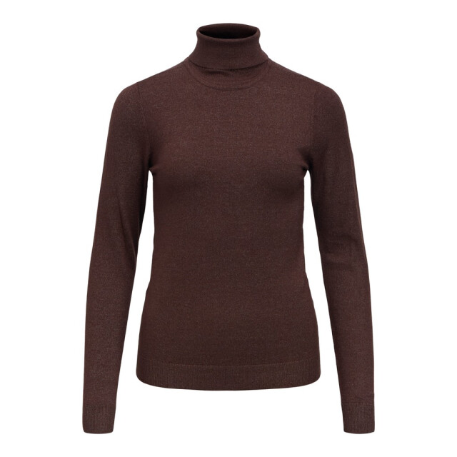 Object objthess l/s rollneck knit pullover 23033228 seal brown 06711.840.0021 large