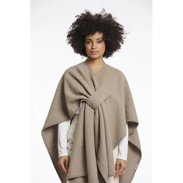 Rino & Pelle woven cape marwa.7002611 toffee 06741.882.0009 large