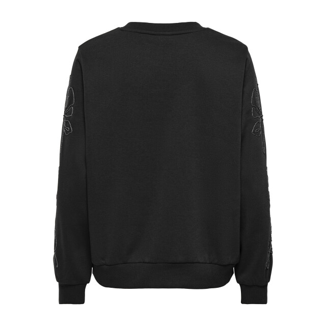 Jacqueline de Yong mesa mindy l/s emb sweat jrs 15376644 black 06721.999.0003 large