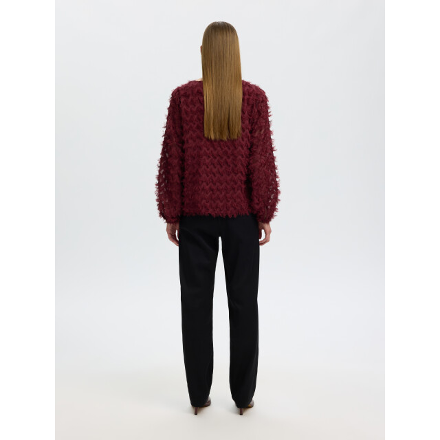 Selected Femme slwmyla ls relaxed top 16102248 tawny port 06012.680.0169 large