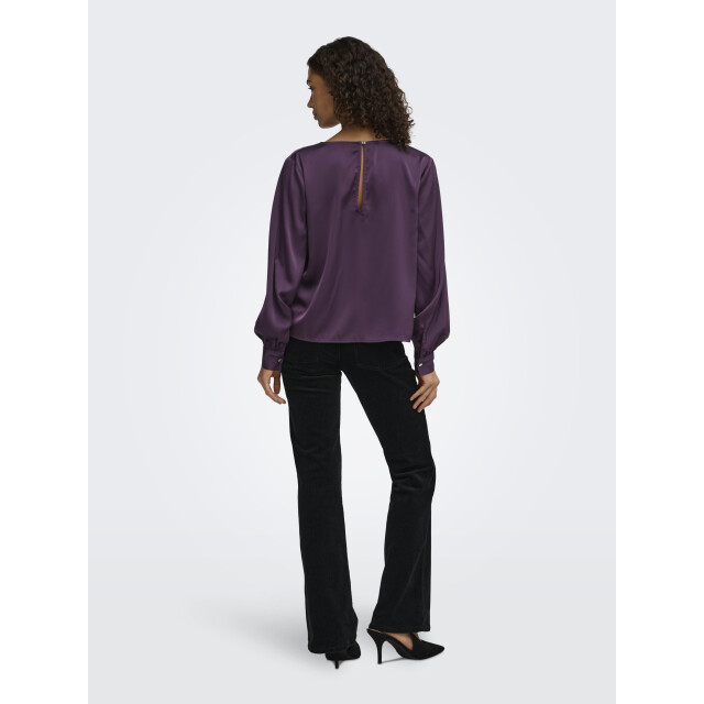 Jacqueline de Yong rocky l/s waterfall top wvn 15382754 plum perfect 06615.770.0064 large
