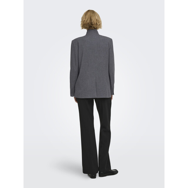 Jacqueline de Yong valerie high neck blazer pnt 15385459 dark grey melange 06228.970.0004 large
