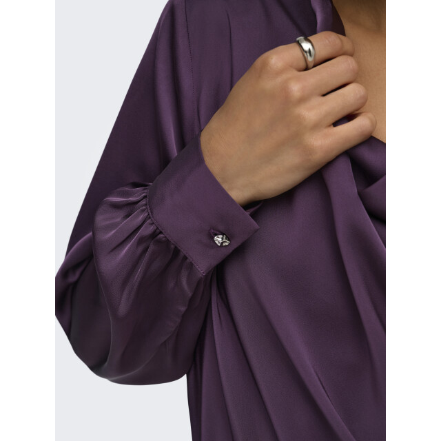 Jacqueline de Yong rocky l/s waterfall top wvn 15382754 plum perfect 06615.770.0064 large