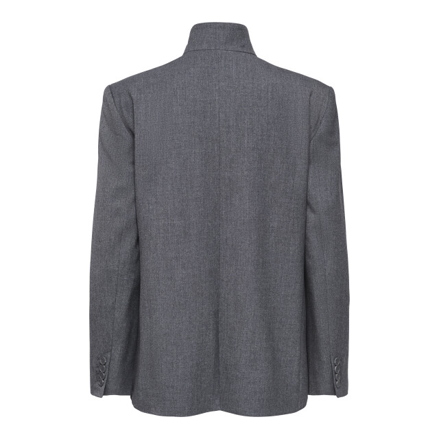 Jacqueline de Yong valerie high neck blazer pnt 15385459 dark grey melange 06228.970.0004 large